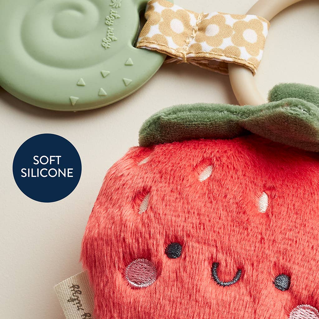 Itzy Pal™ Plush + Teether - Strawberry