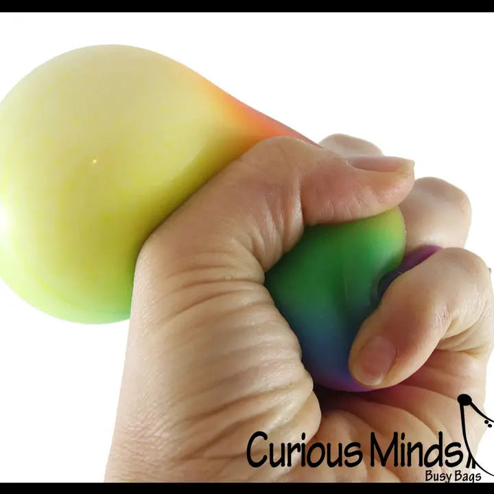 2.5" Rainbow Doh Filled Stress Ball - Glob Balls - S