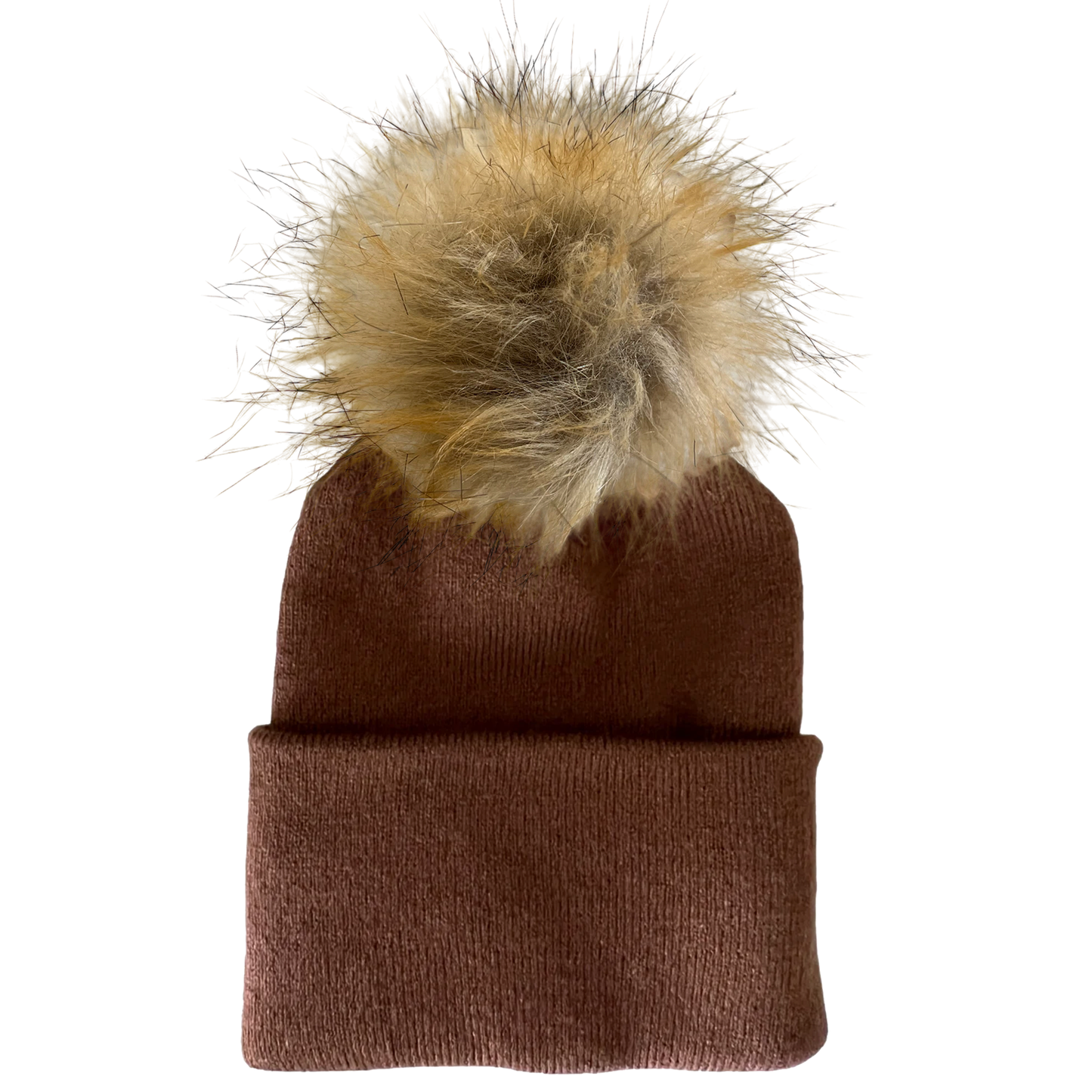 Baby's First Hat, Sandalwood Fur Pom
