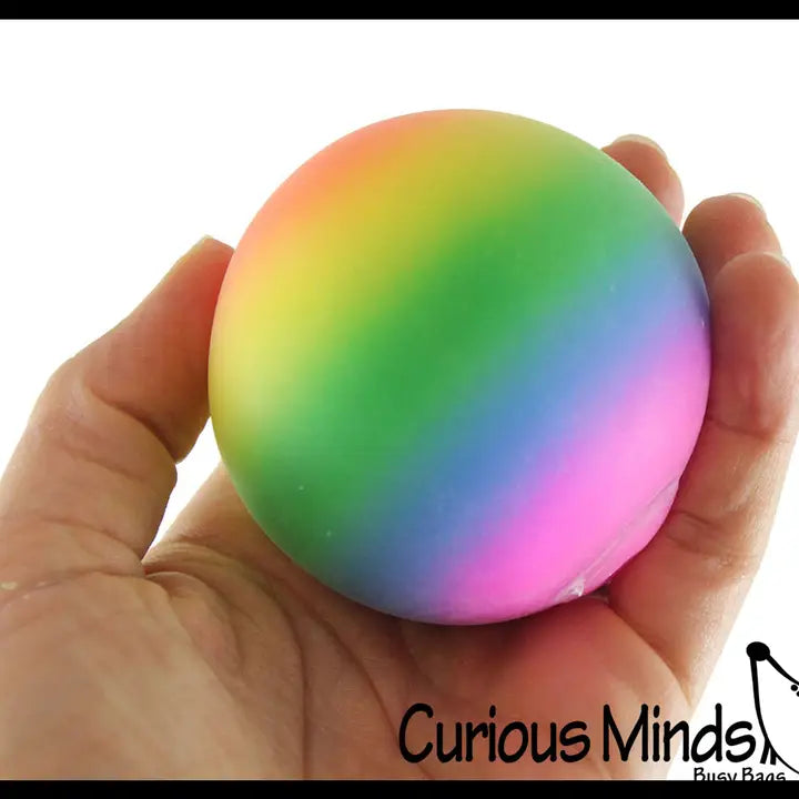 2.5" Rainbow Doh Filled Stress Ball - Glob Balls - S