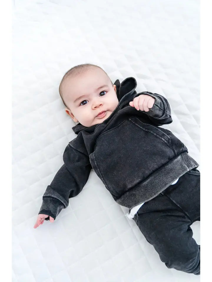 Onyx Stonewash Kids Hoodie