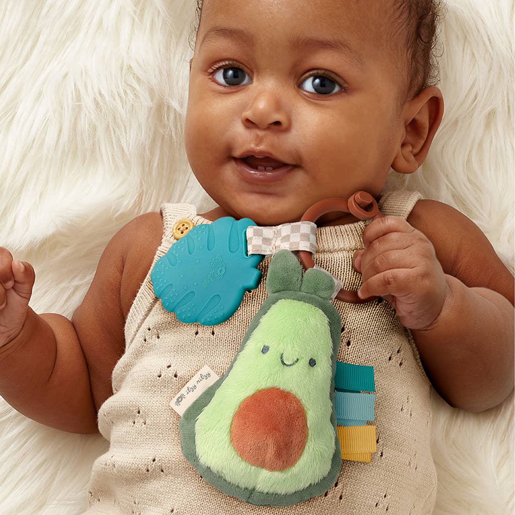 Itzy Pal™ Plush + Teether - Strawberry