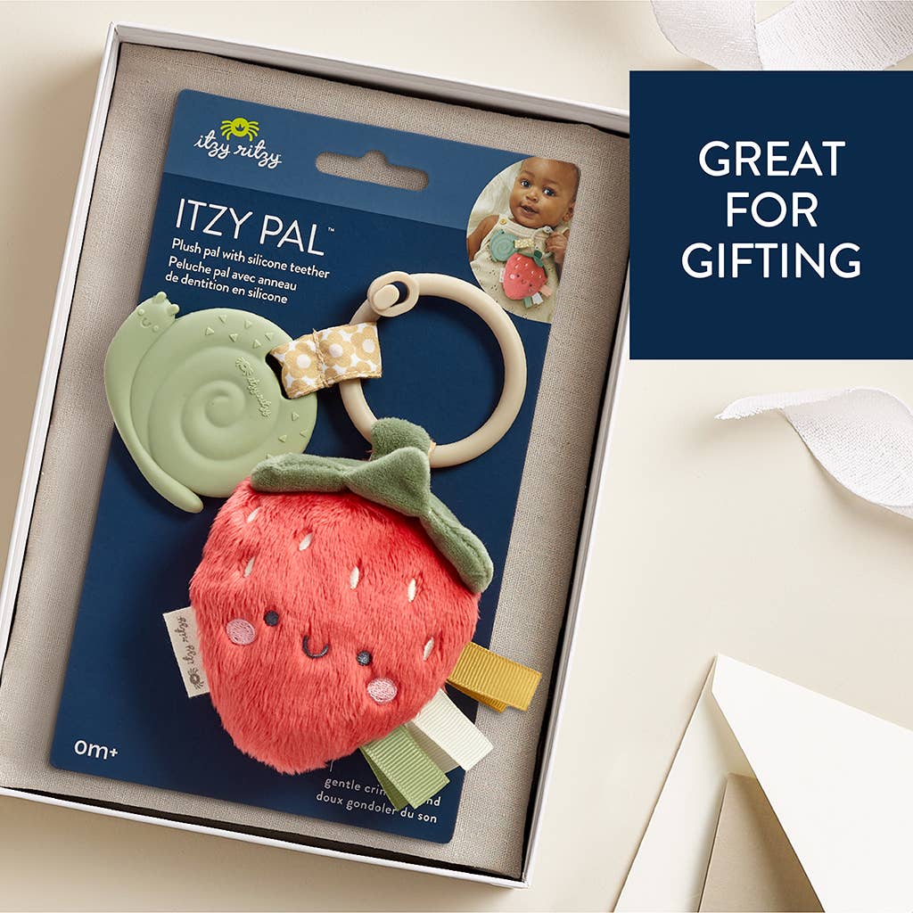 Itzy Pal™ Plush + Teether - Strawberry