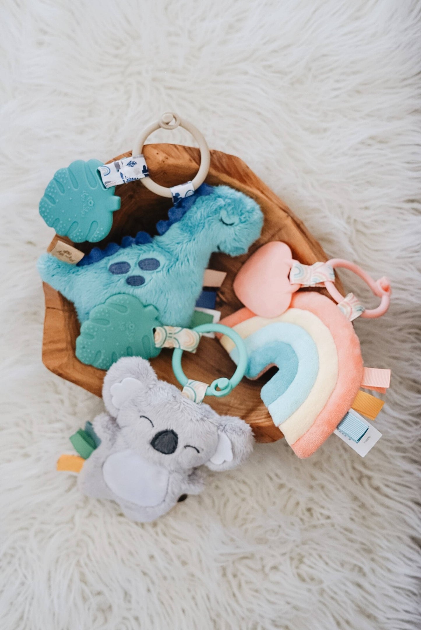 Itzy Pal™ Plush + Teether - Strawberry