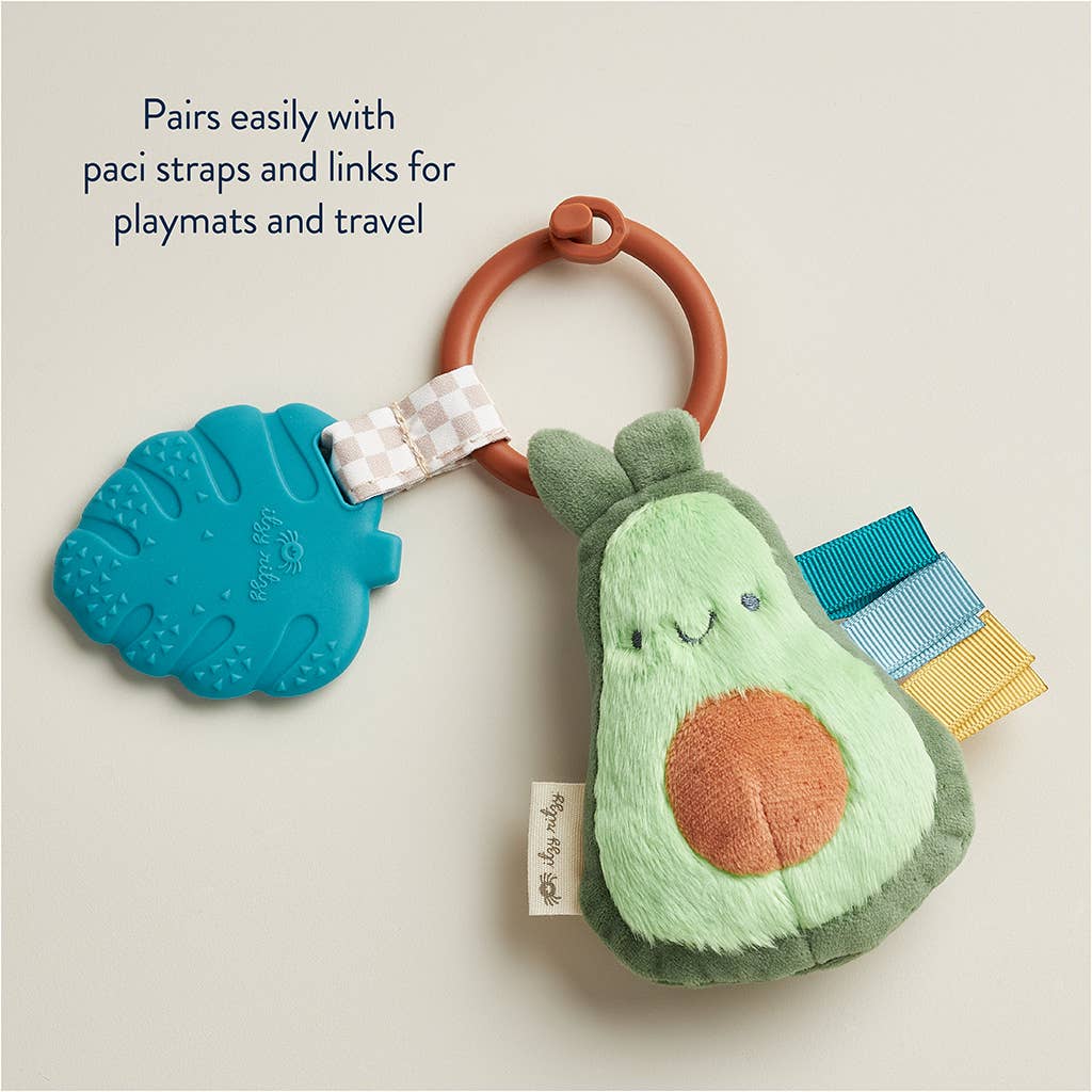 Itzy Pal™ Plush + Teether - Strawberry