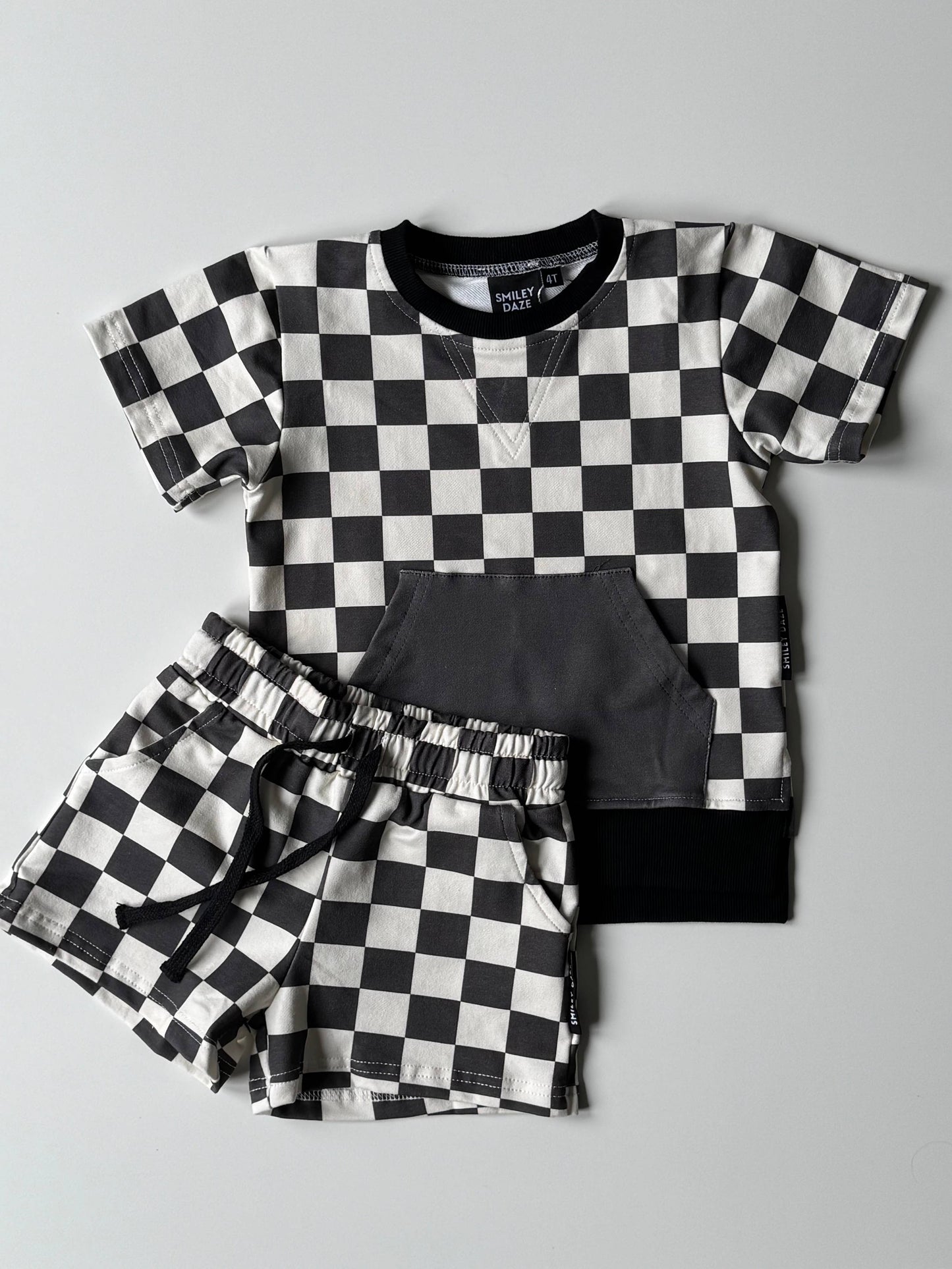 CHECKERED COLOR BLOCK • TOP