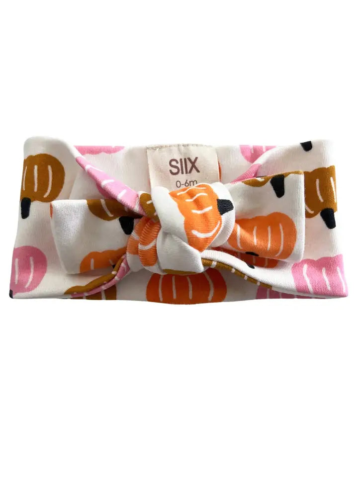 Pink Pumpkin Patch Organic Bow