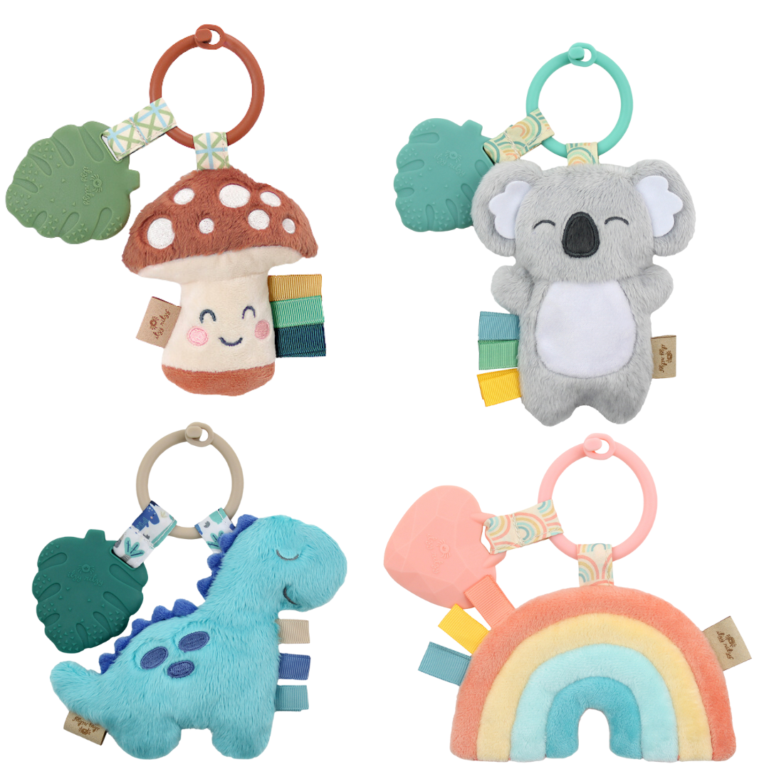 Itzy Pal™ Plush + Teether - Strawberry
