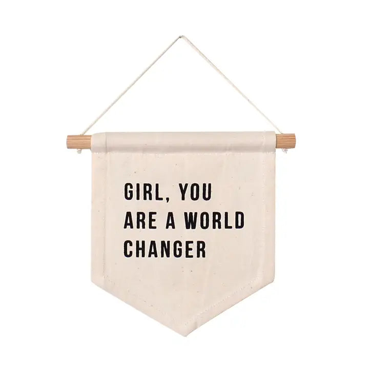 Girl, You Are A World Changer Canvas