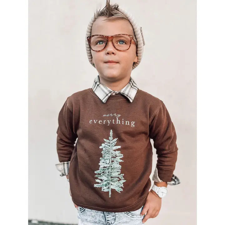 Merry Everything | Kids & Adult Christmas Sweatshirt