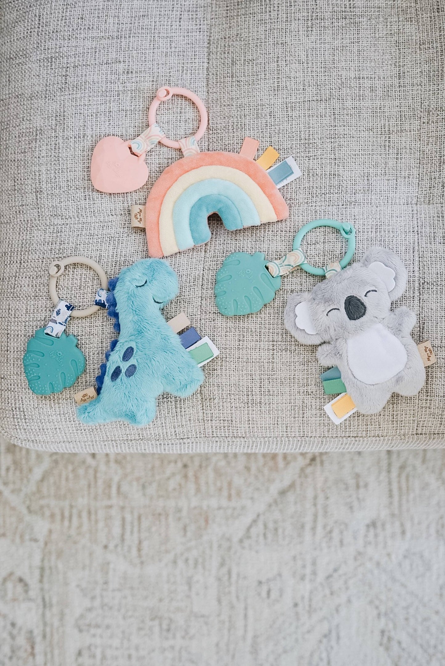 Itzy Pal™ Plush + Teether - Strawberry