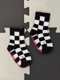 Black + White Checker Socks