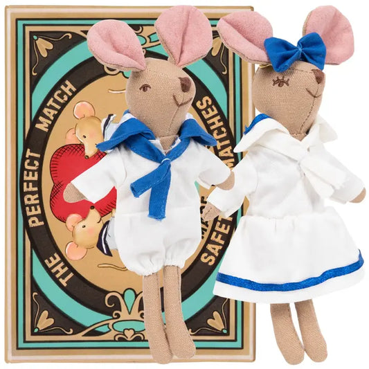 LEVLOVS Key West Sailor Mice in A Matchbox