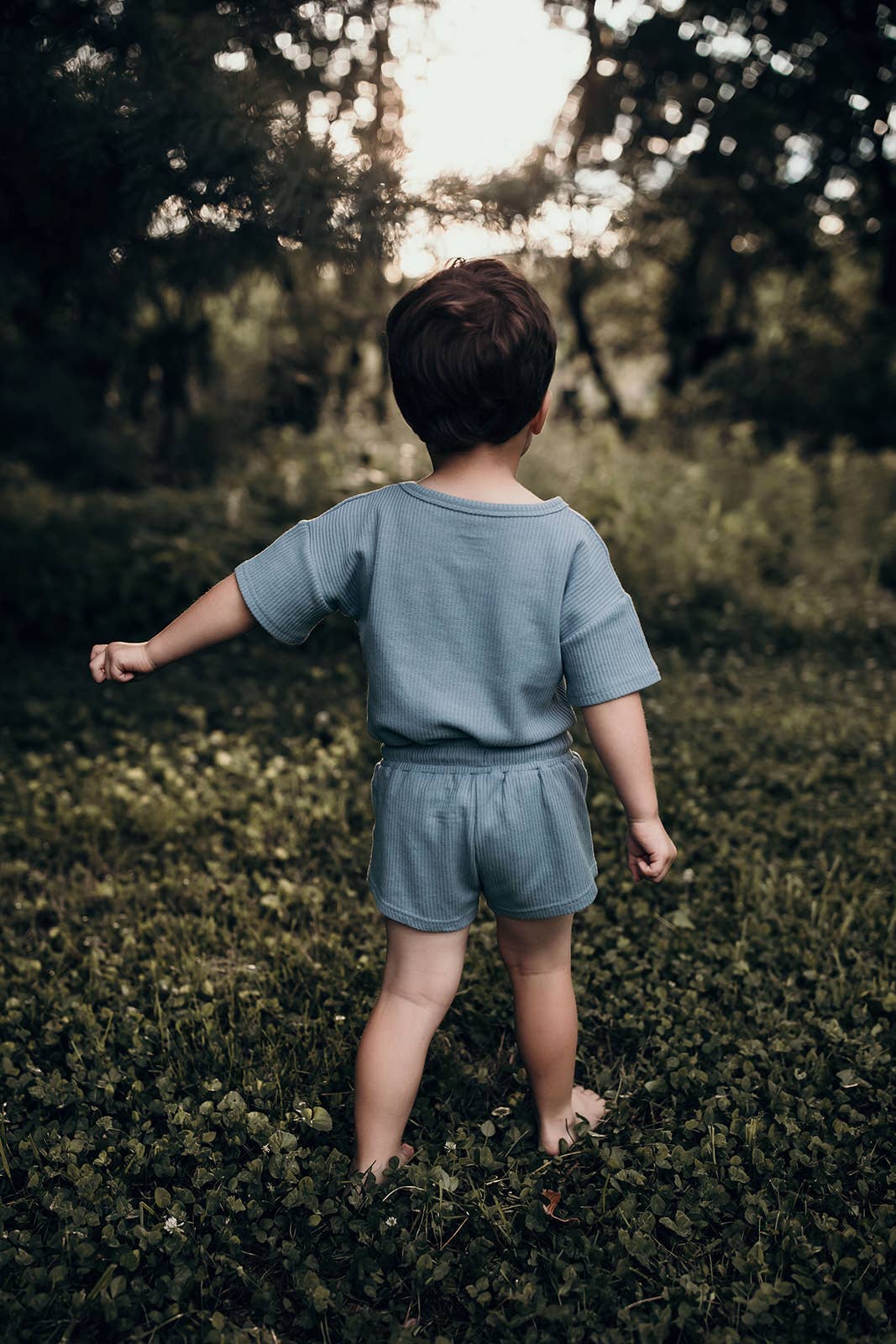 Santorini Summer Waffle Toddler Top & Bottom Set