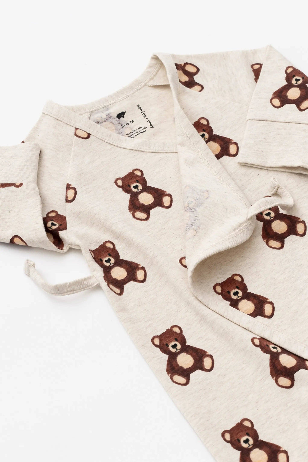 Baby Kimono Tie One-Piece_Baby Teddy Bears
