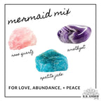 Mermaid Mix + Raw Cognac Amber Necklace