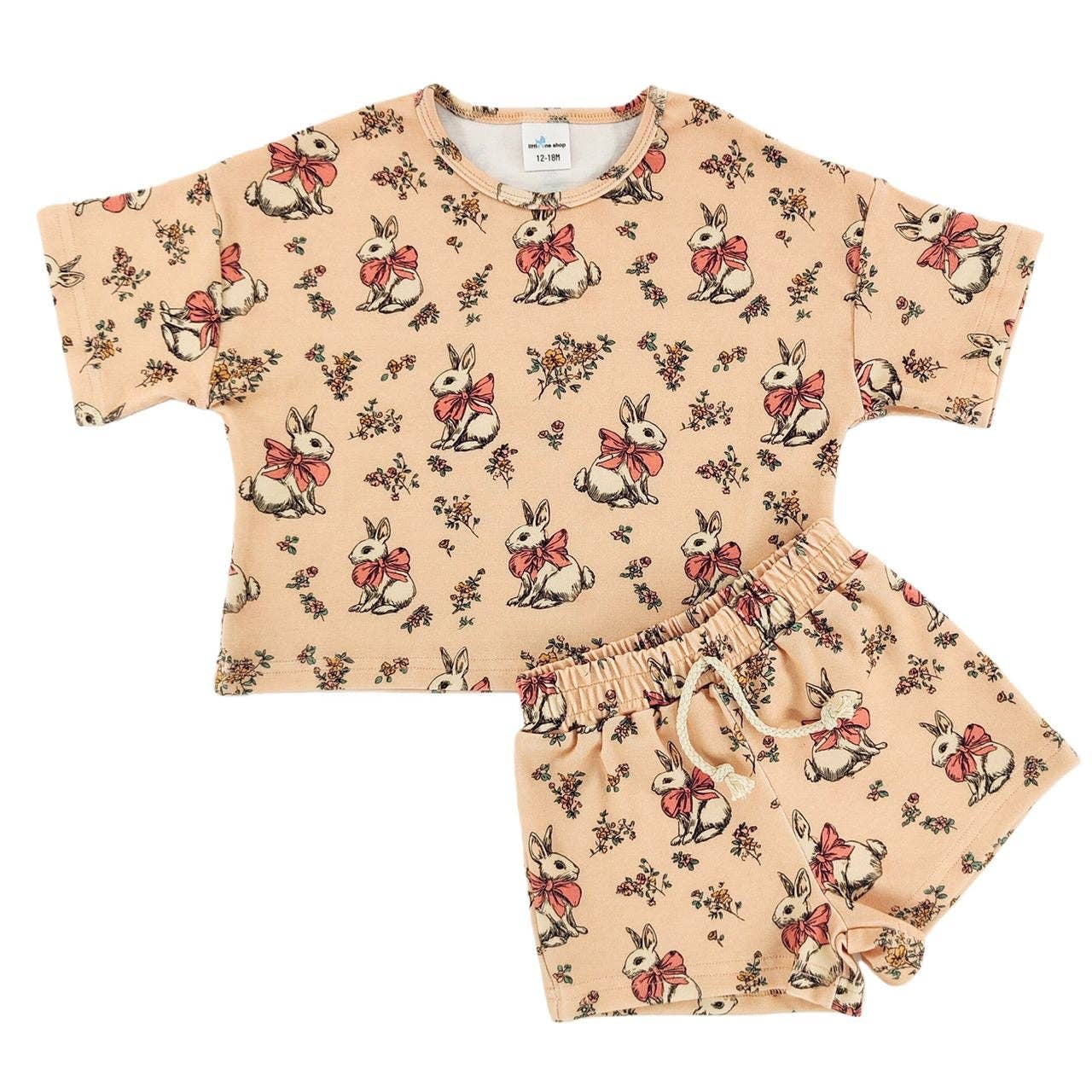 Vintage Bunny Slouchy Set