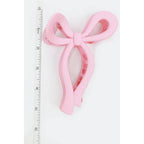 Matte Pastel Tone Bow Shape Hair Claw LARGE