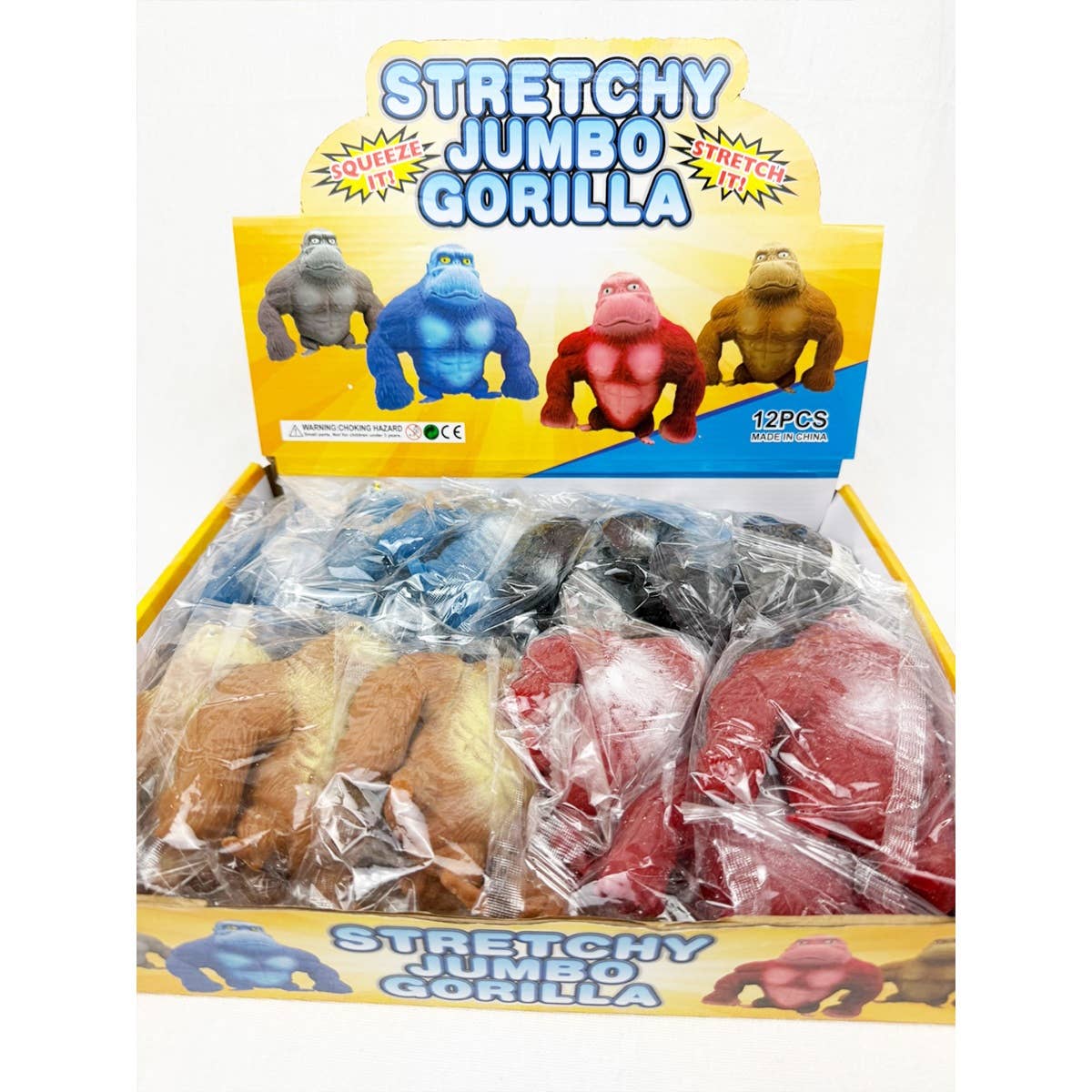 Stretchy Glue-Sand Filled Rubber Gorilla