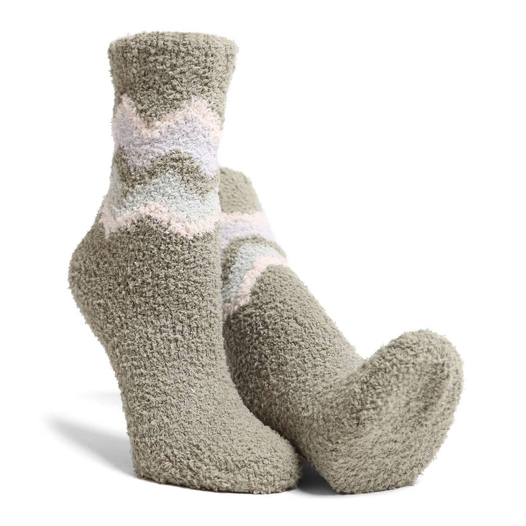 Luxury Soft Retro Stripe Mini Crew Winter Socks