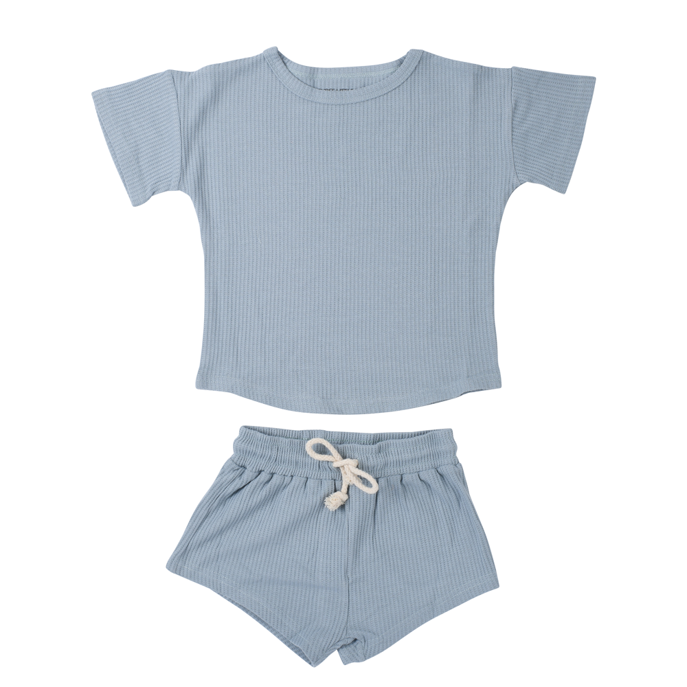 Santorini Summer Waffle Toddler Top & Bottom Set