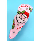 Santa Claus Christmas Holiday Seed Bead Headband