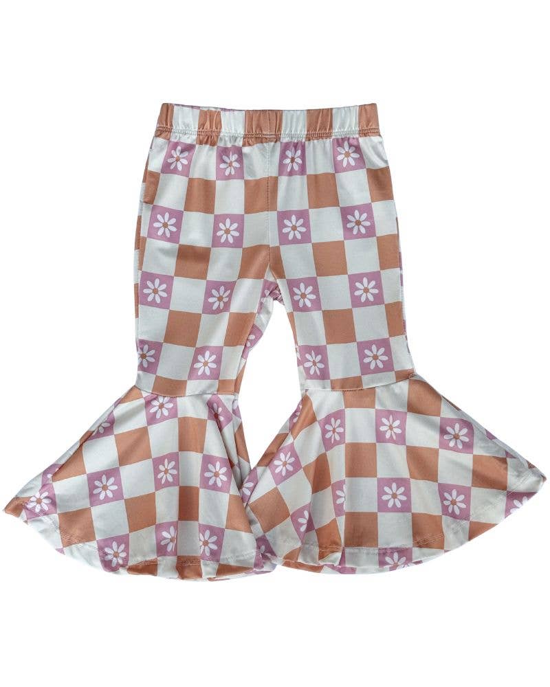 Keely Exaggerated Bell Bottoms - Daisy Check