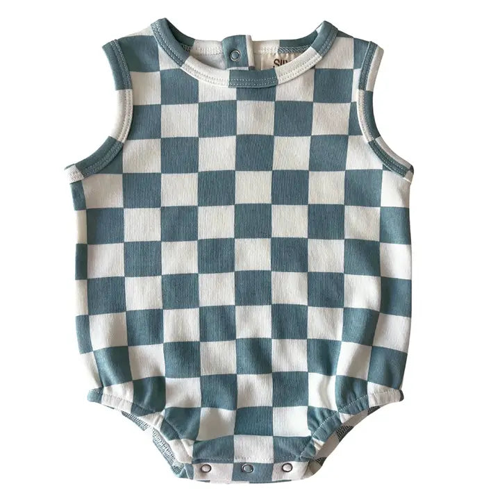 Blueberry Muffin Checkerboard / Organic Dune Bubble (Baby)