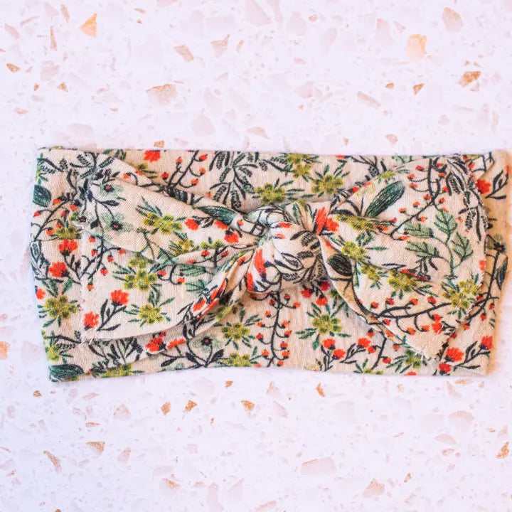 Organic Bow Knot - Spring Floral