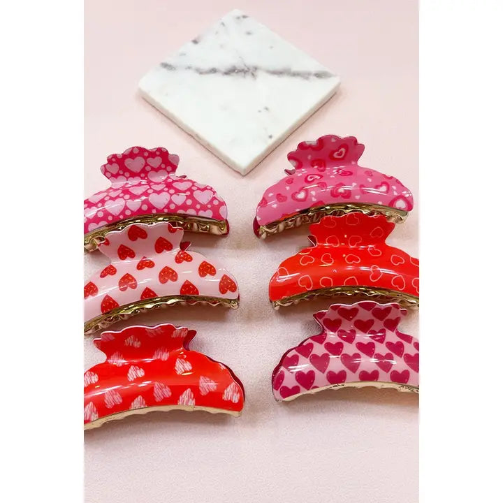 Heart Hair Claw Clip