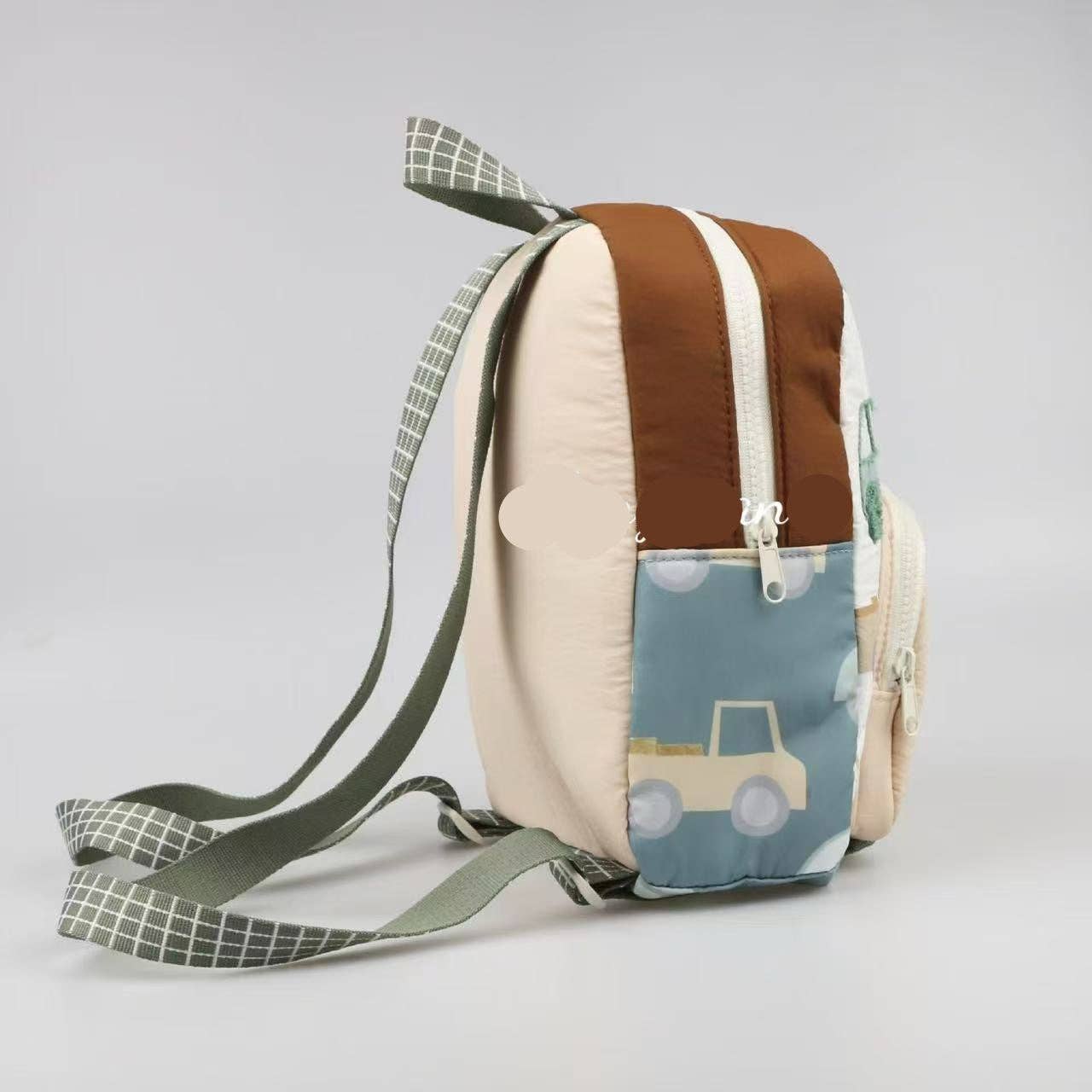 Car Embroidered Kids Backpack for School