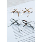 Gold or Silver Tessel Chain Bow Earring