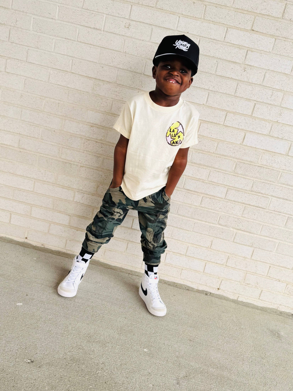 Black + White Checker Socks