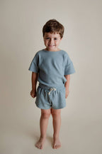 Santorini Summer Waffle Toddler Top & Bottom Set