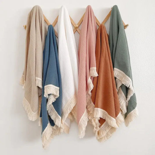 Fringe Blanket/Swaddle