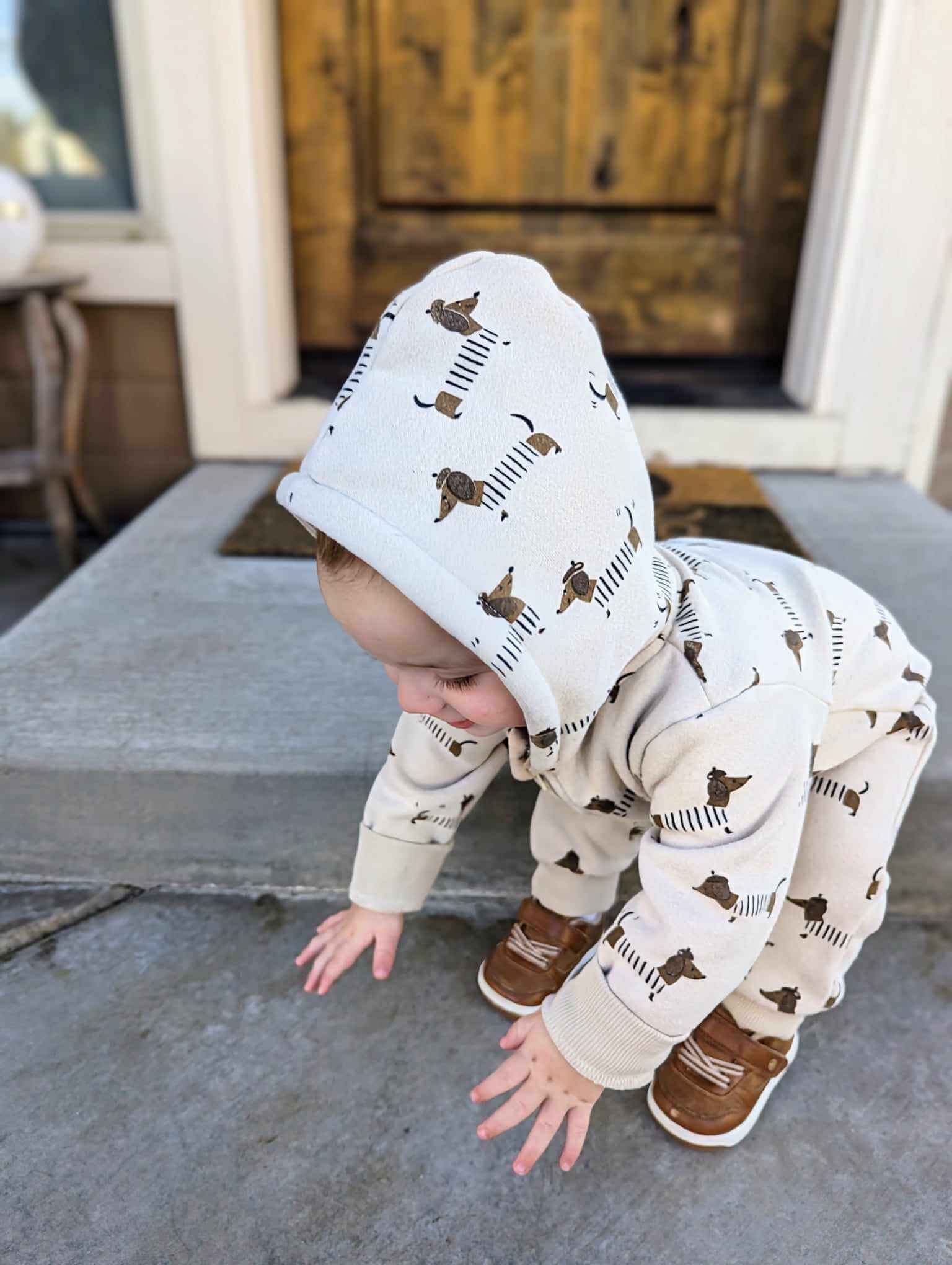 French Puppy Playsuit/ Crewneck & Joggers