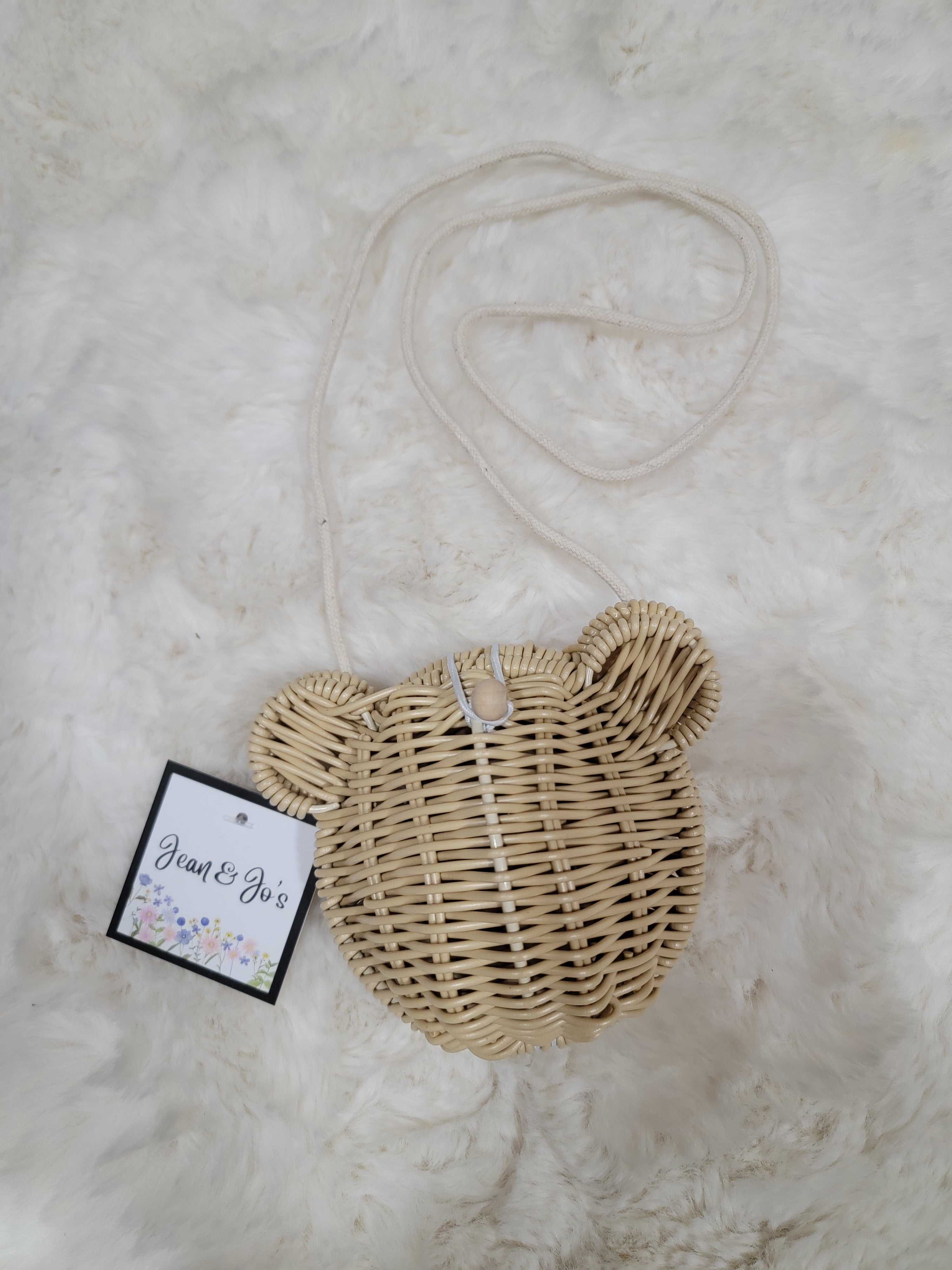 Bear Rattan Purse