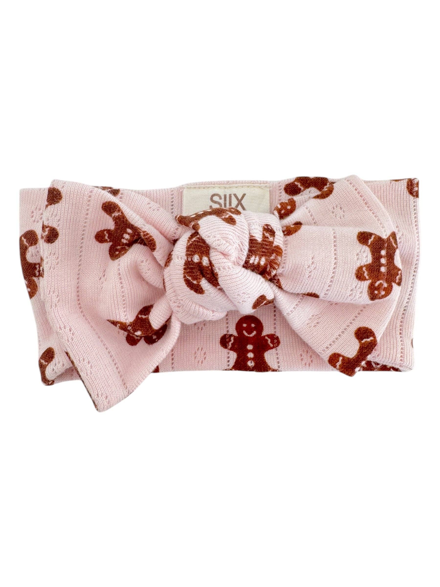 Blush Gingerbread / Organic Pointelle Bow