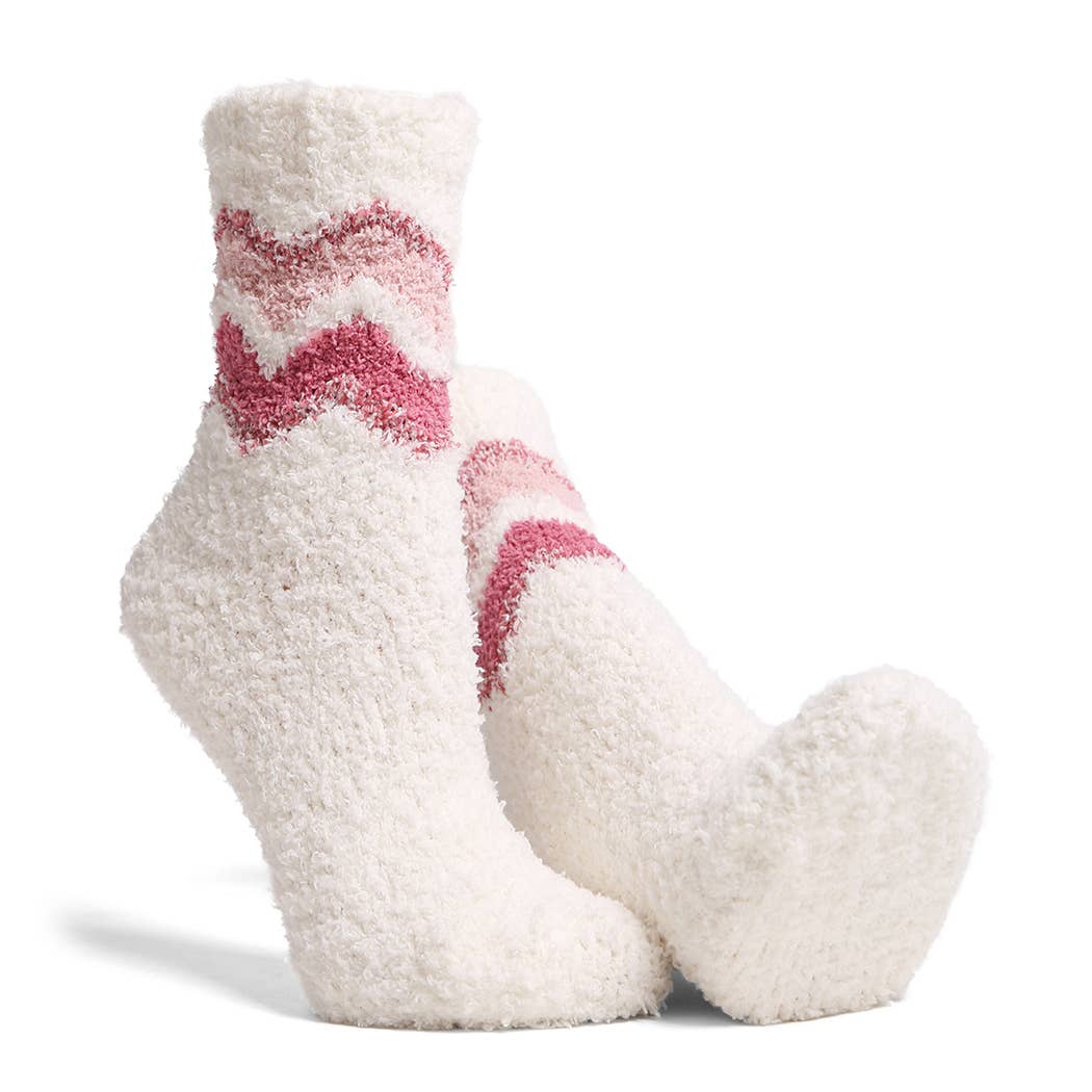 Luxury Soft Retro Stripe Mini Crew Winter Socks