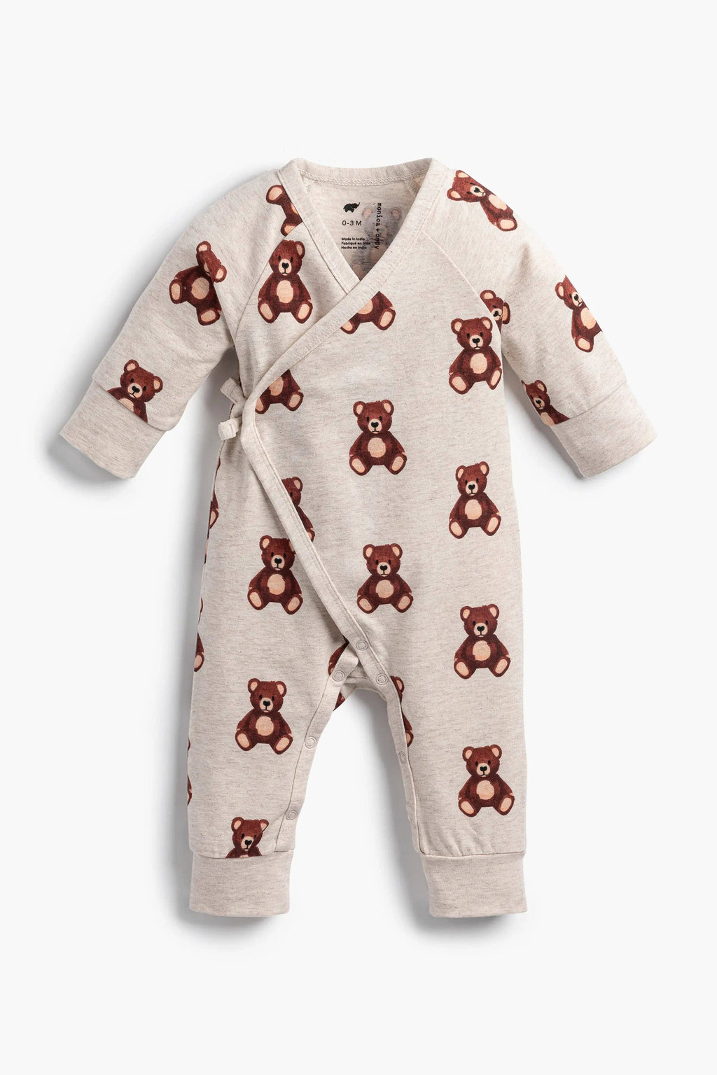 Baby Kimono Tie One-Piece_Baby Teddy Bears