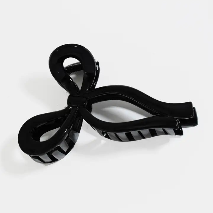 Bow Hair Clip - Black