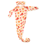 70s Groovy Flower Knotted Newborn Baby Gown