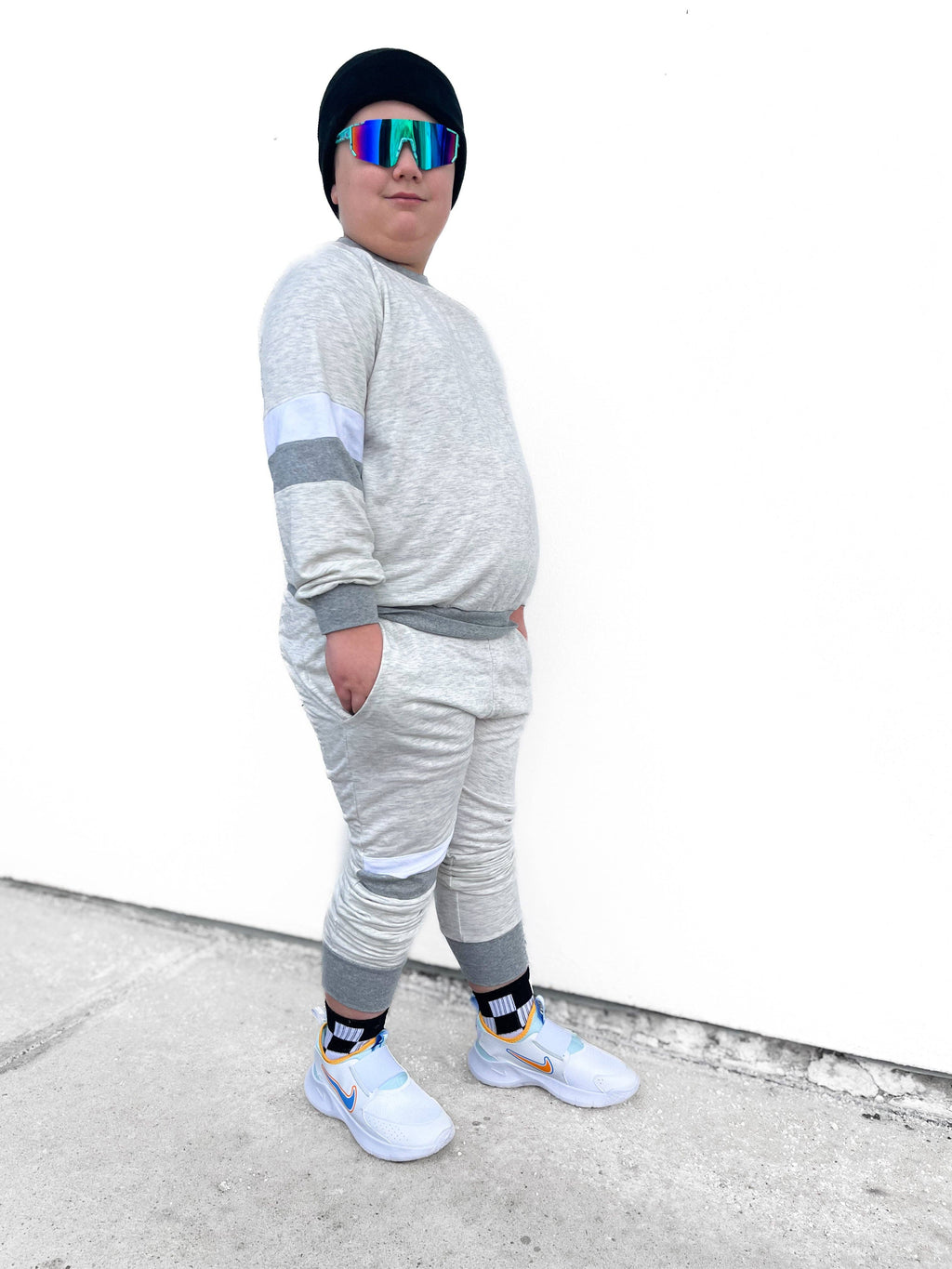 Black + White Checker Socks