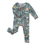 PoshTOT Wild Horse Bamboo Baby Convertible Zippy Romper
