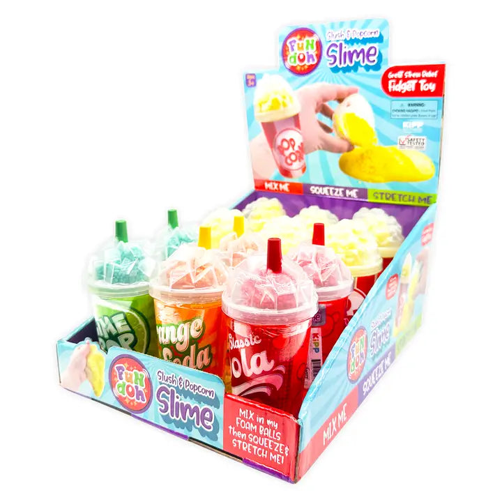 Fun Doh Slush and Popcorn Slime Assortment - 12/Display
