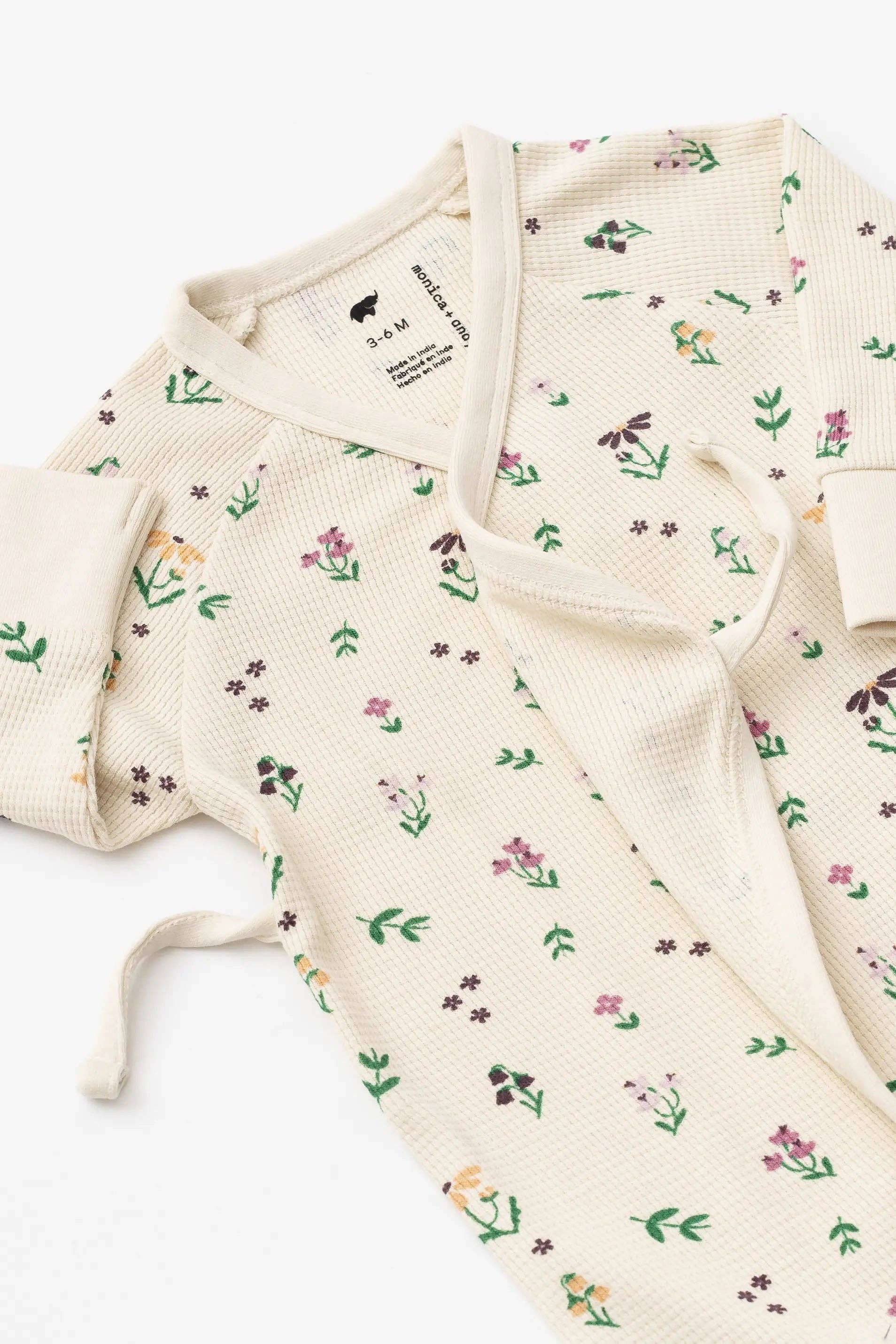 Baby Kimono Tie One-Piece_Fall Flowers