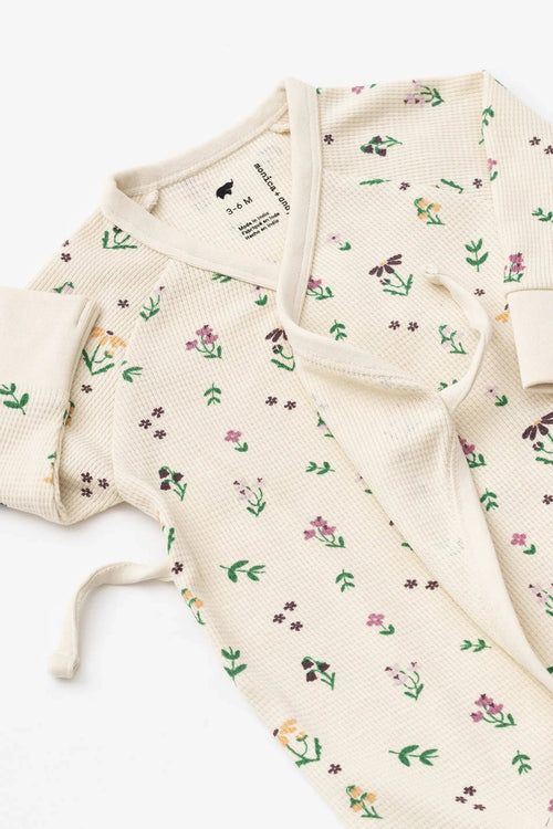Baby Kimono Tie One-Piece_Fall Flowers