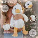 World's Softest 16" Large Lushees Off White Duck Plushie