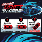 Sideways Drift Racers Friction Car Assortment