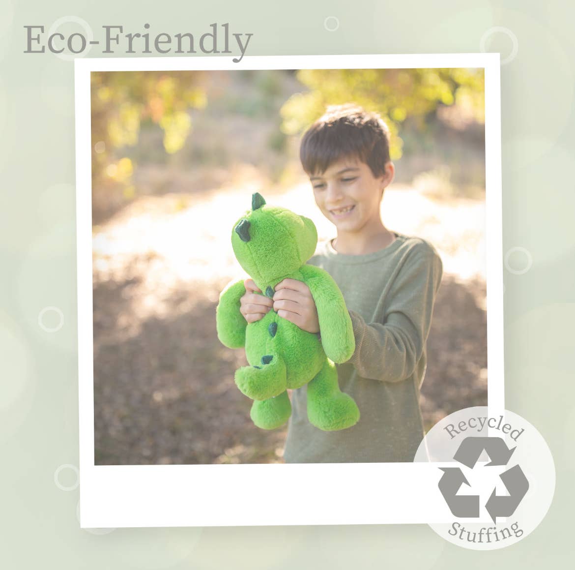 World's Softest 16-inch Green Dino Plush Toy for Kids